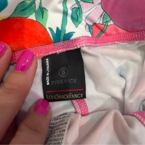 LoveShackFancy Bogner Fire and Ice Floral Leggings XS - Picture 9 of 10